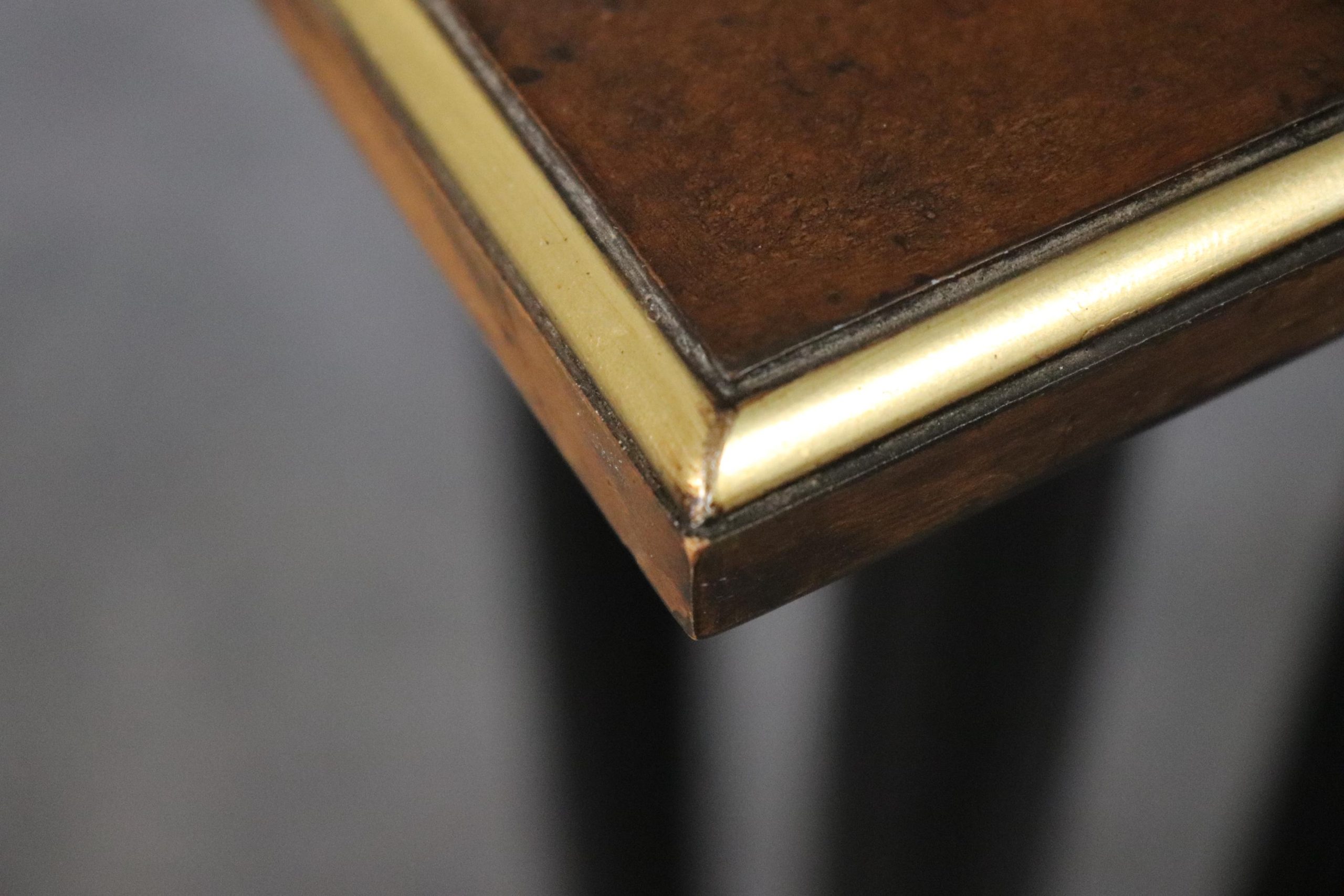 Vintage Neoclassical Leather Top Pedestal Plant Stand: Multi Column Entryway Furniture - Image 5