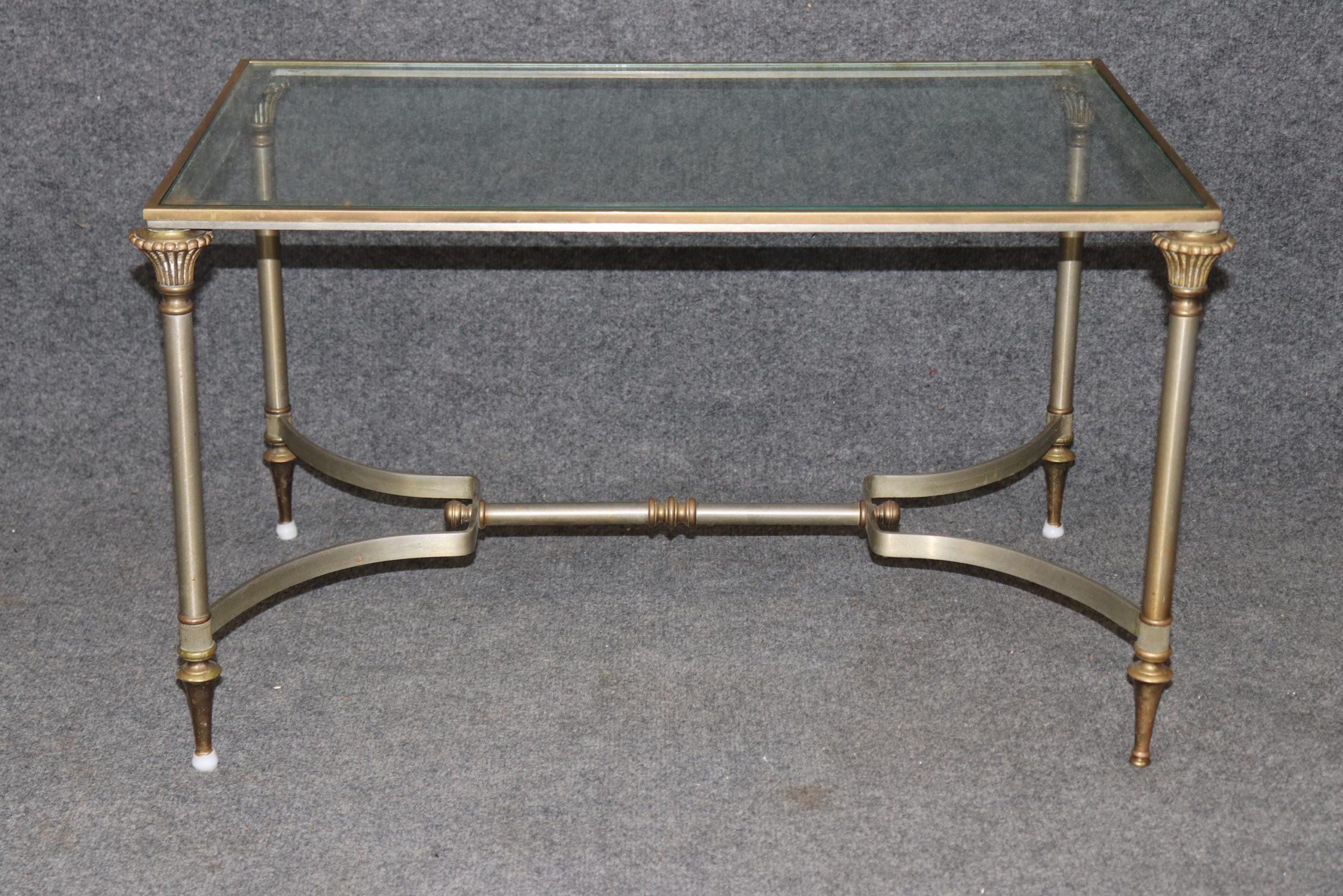Hollywood Regency Brass Cocktail Table: Vintage Mid-Century Modern - Image 2