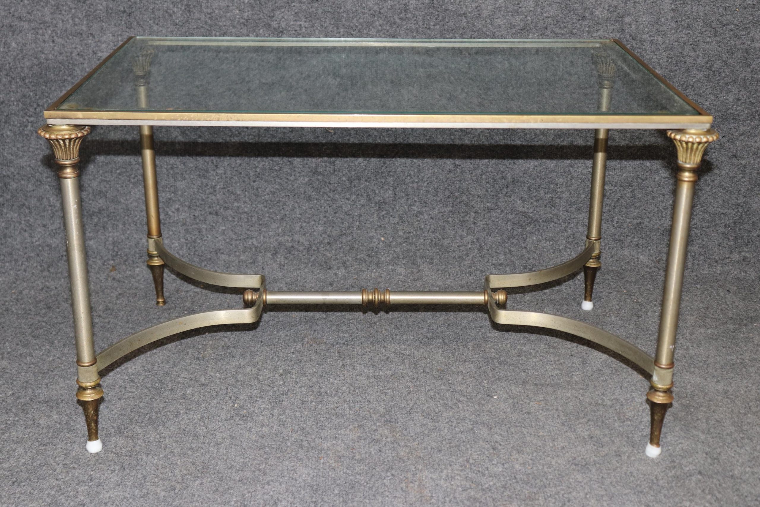 Hollywood Regency Brass Cocktail Table: Vintage Mid-Century Modern - Image 4