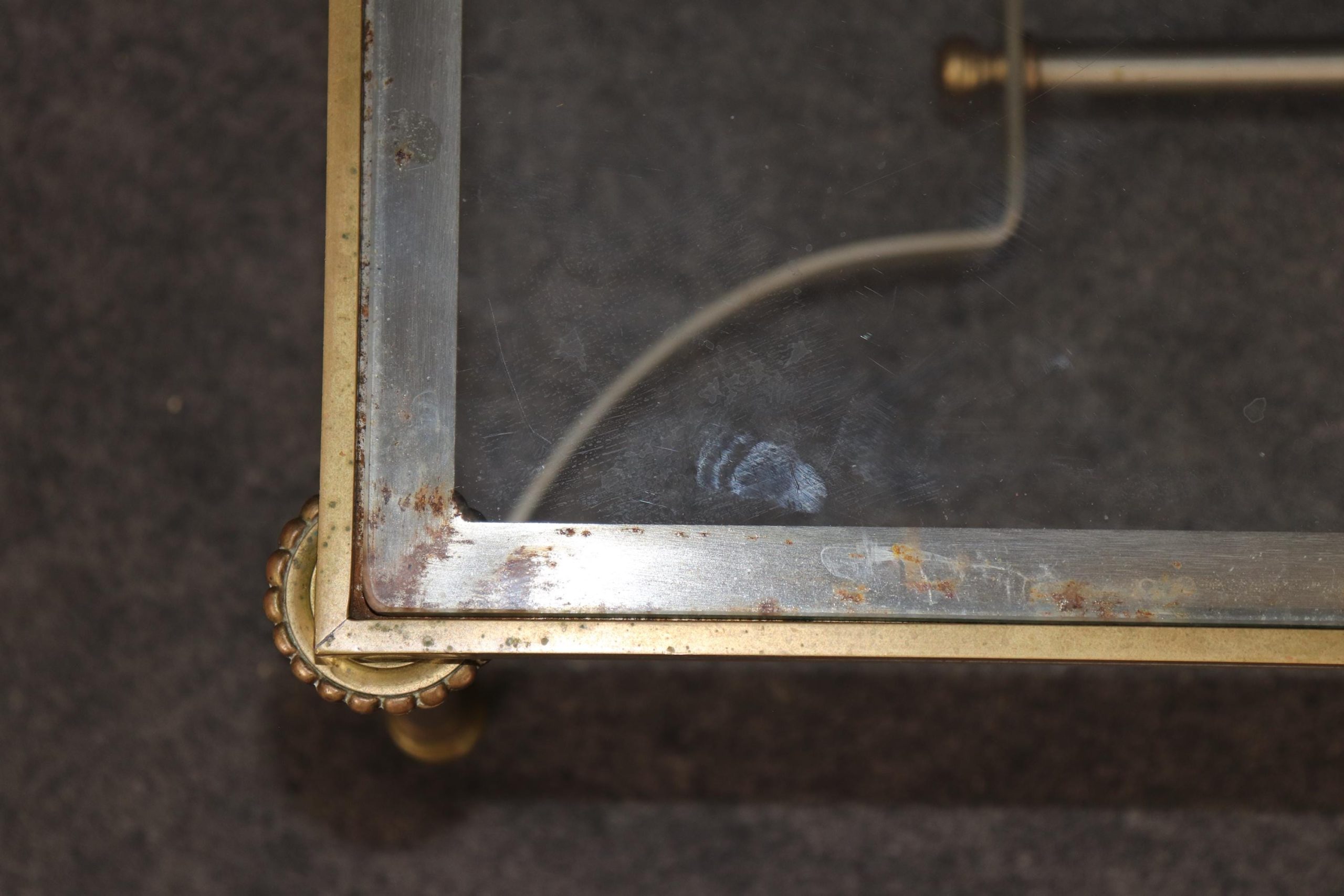 Hollywood Regency Brass Cocktail Table: Vintage Mid-Century Modern - Image 6