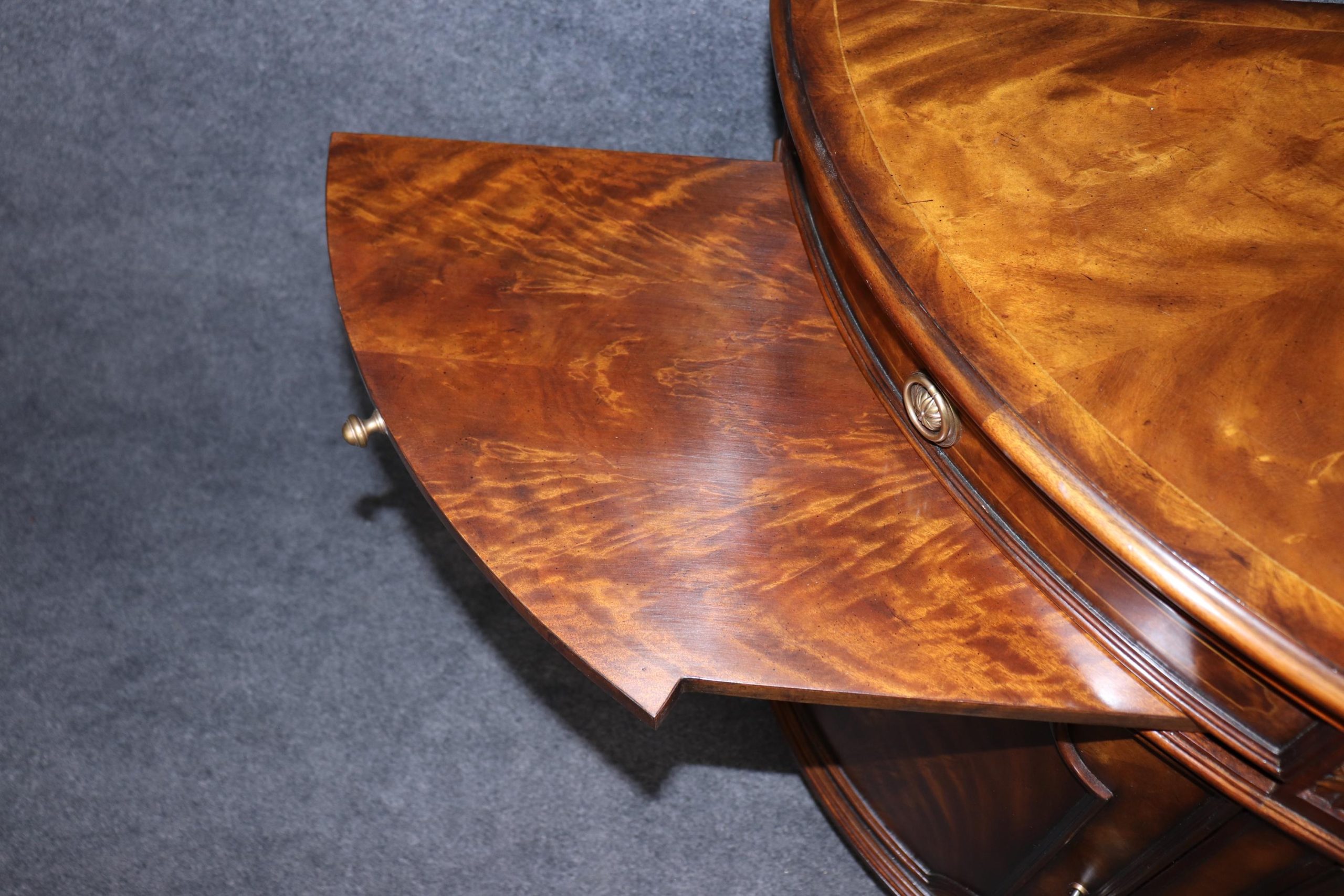 Theodore Alexander English Style Demilune Commode Chest of Drawers, Cabinet - Image 9