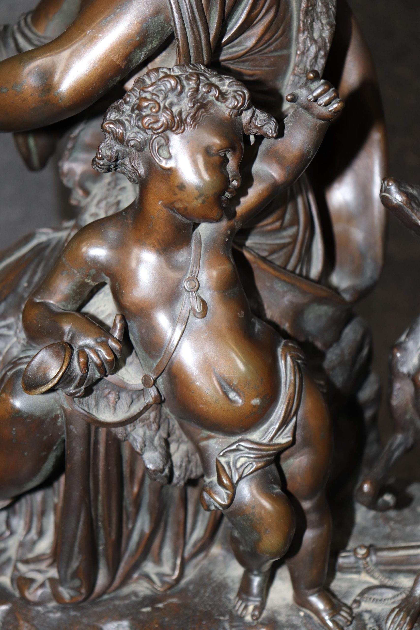 Antique 19th Century French Bronze Sculpture of Diana the Huntress by A. Moreau, Statue - Image 7