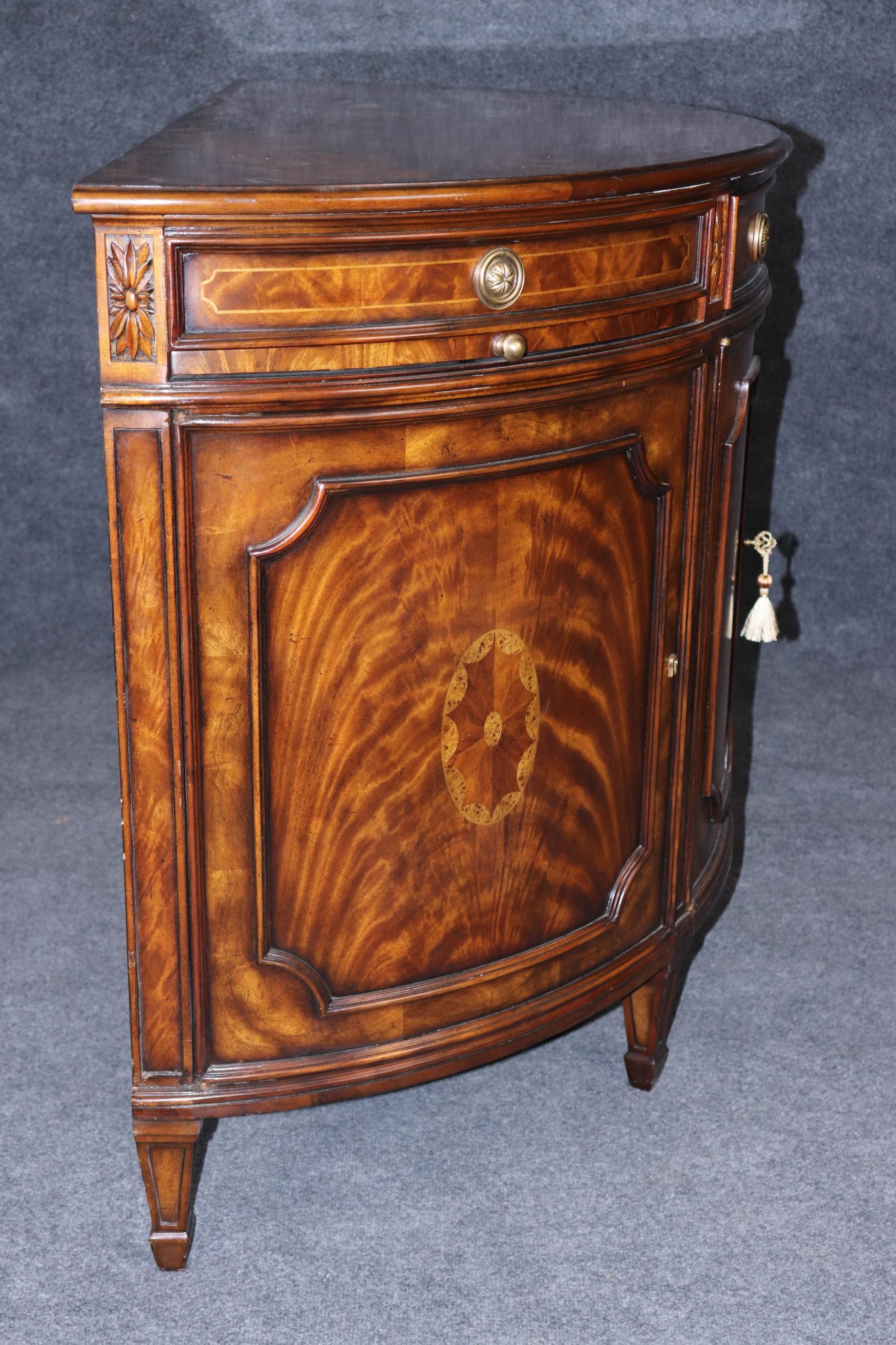 Theodore Alexander English Style Demilune Commode Chest of Drawers, Cabinet - Image 3