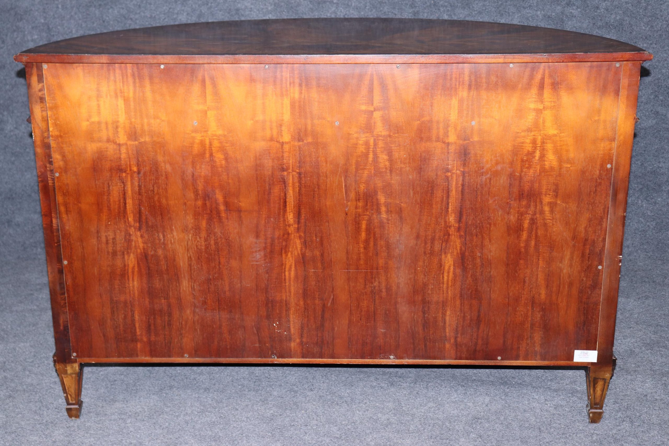 Theodore Alexander English Style Demilune Commode Chest of Drawers, Cabinet - Image 4