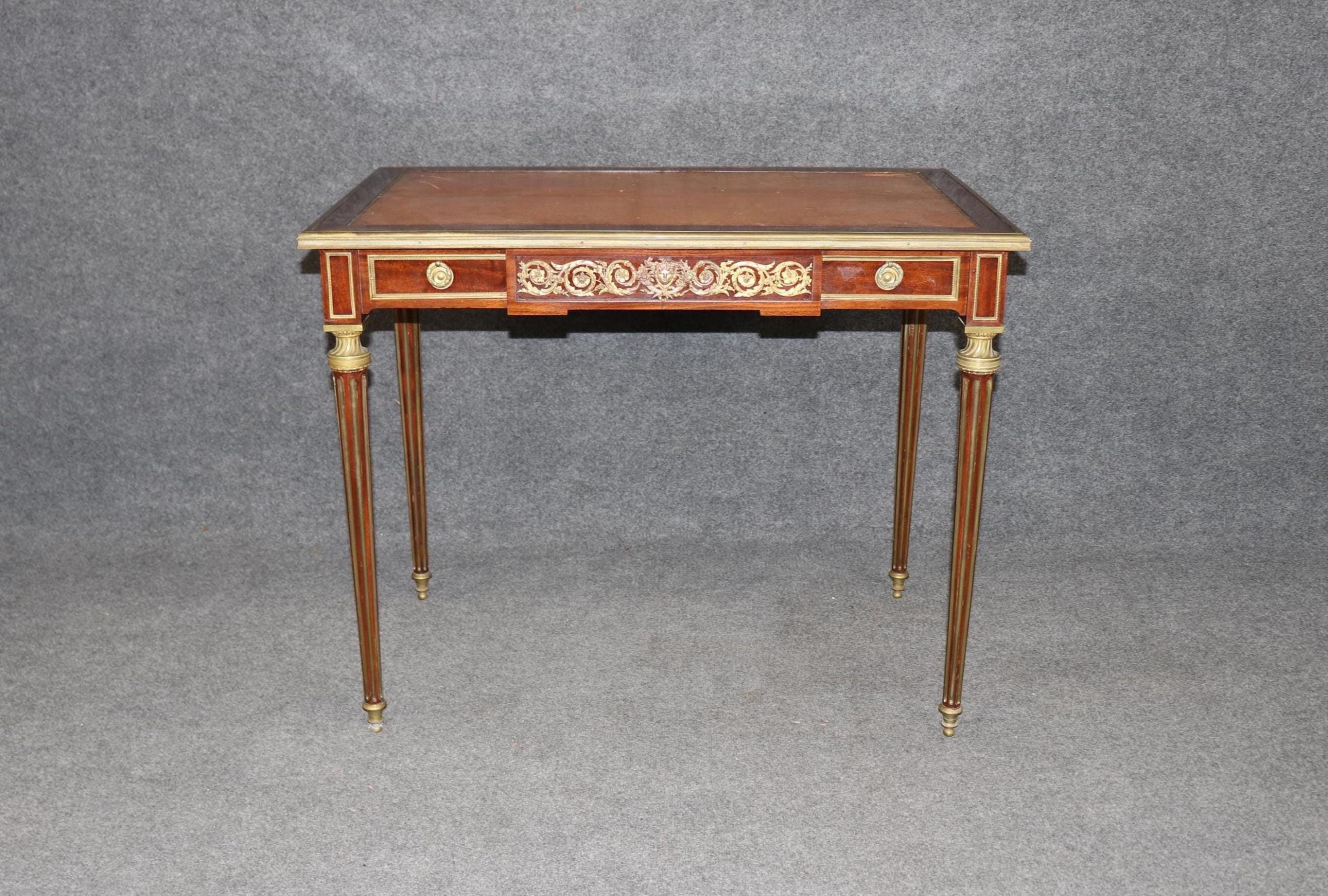 19th Century French Louis XVI Game Table by Paul Sormani: Bronze Mounted