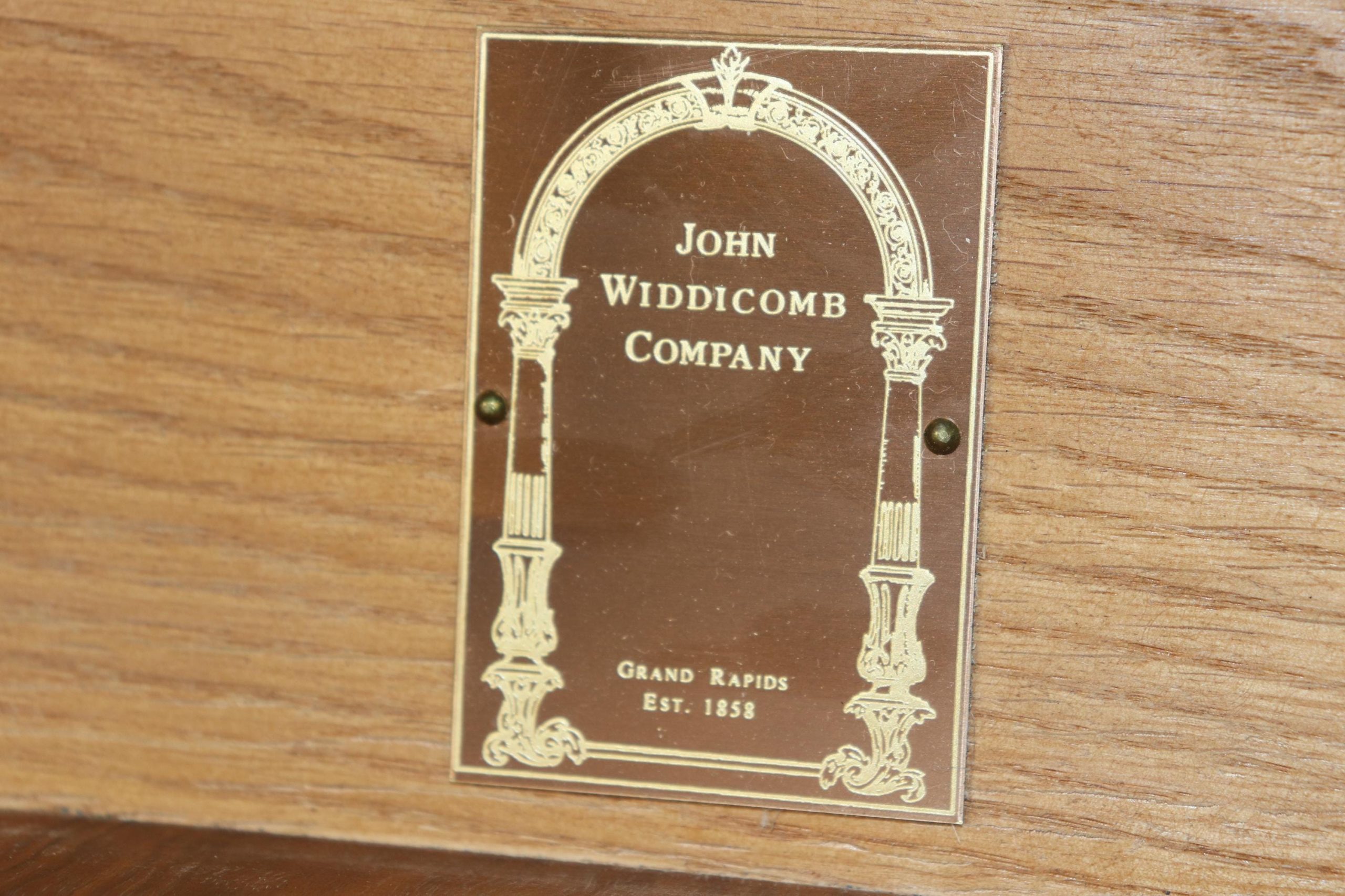 Directoire Style Two Tier Console Table by John Widdicomb with Brass Mounts, Sofa Table - Image 10