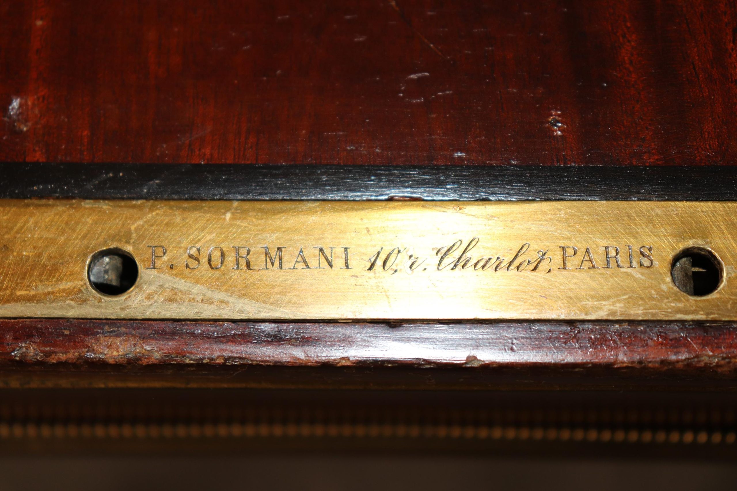 19th Century French Louis XVI Game Table by Paul Sormani: Bronze Mounted - Image 8