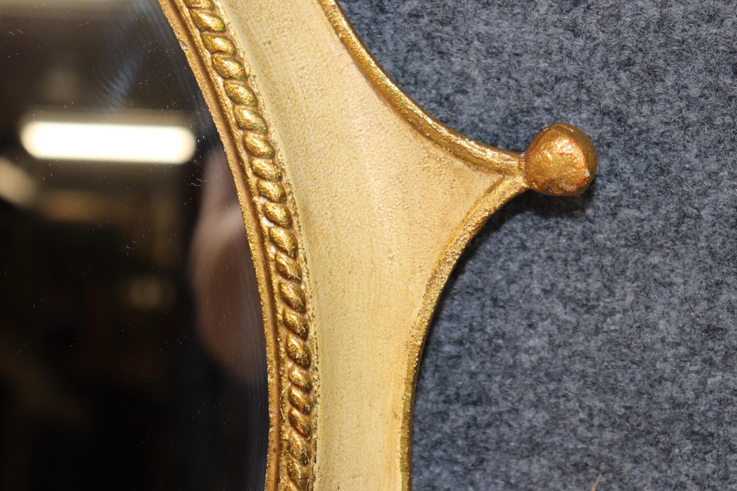 Mid Century Palladio Italy Crown Sunburst Design Mirror, MCM Mirror - Image 7