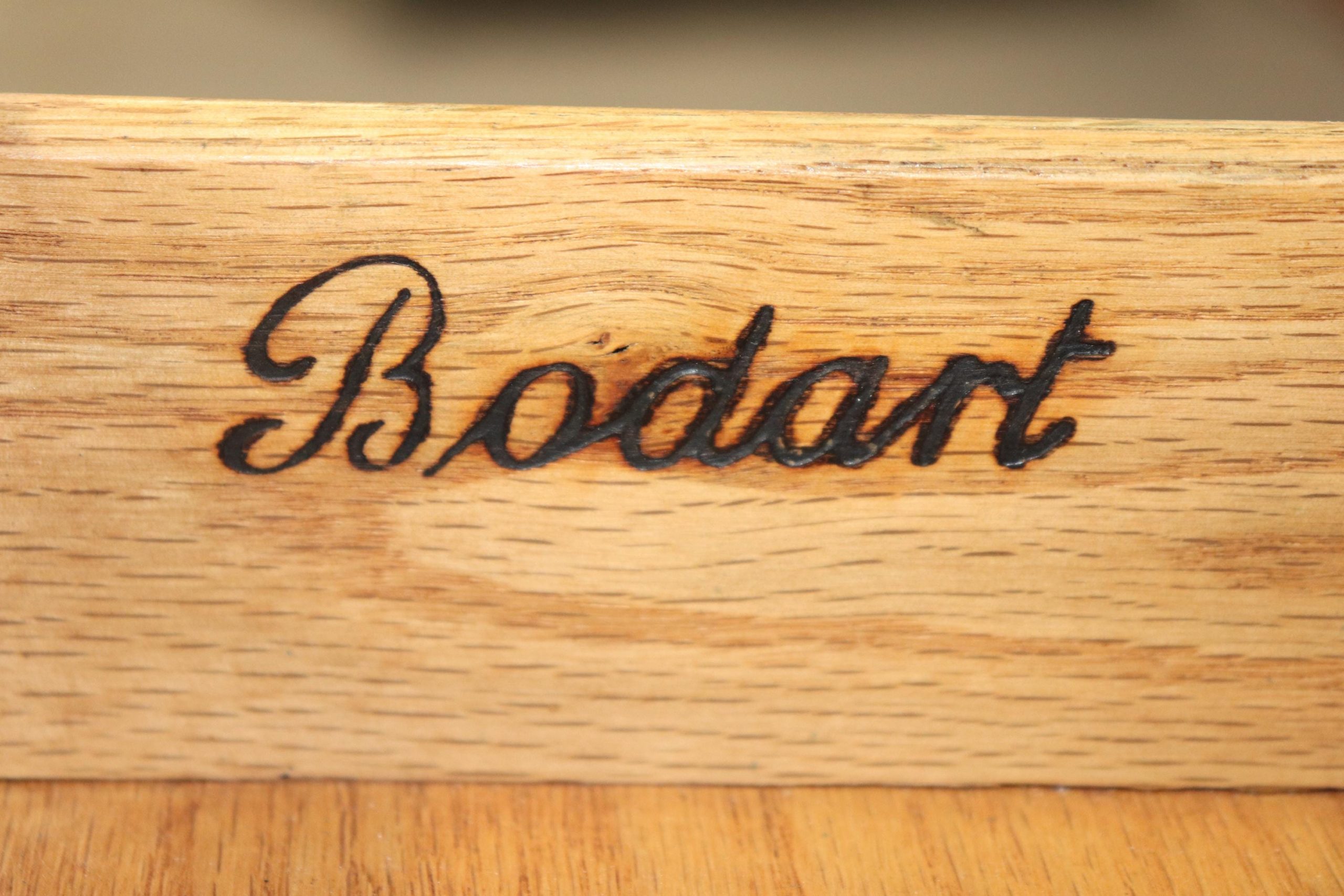 Vintage Louis XV Style Ebonized Desk by Bodart: Brass Mounted Writing Desk - Image 10