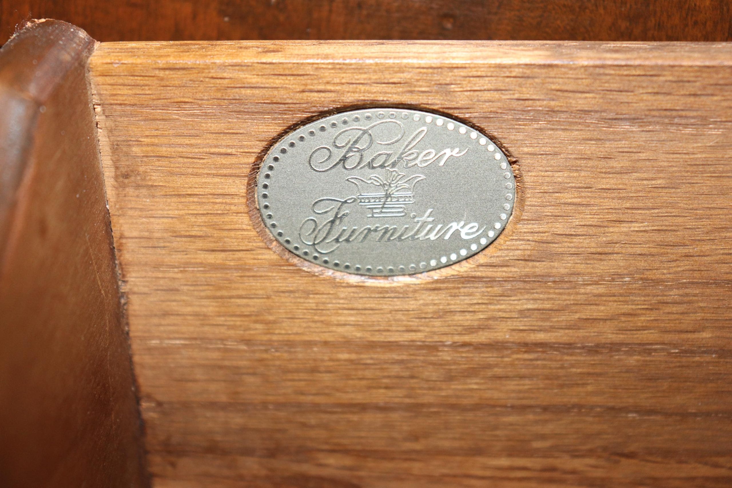 Mid-Century Baker Furniture Walnut Sideboard: Directoire Style Credenza - Image 4