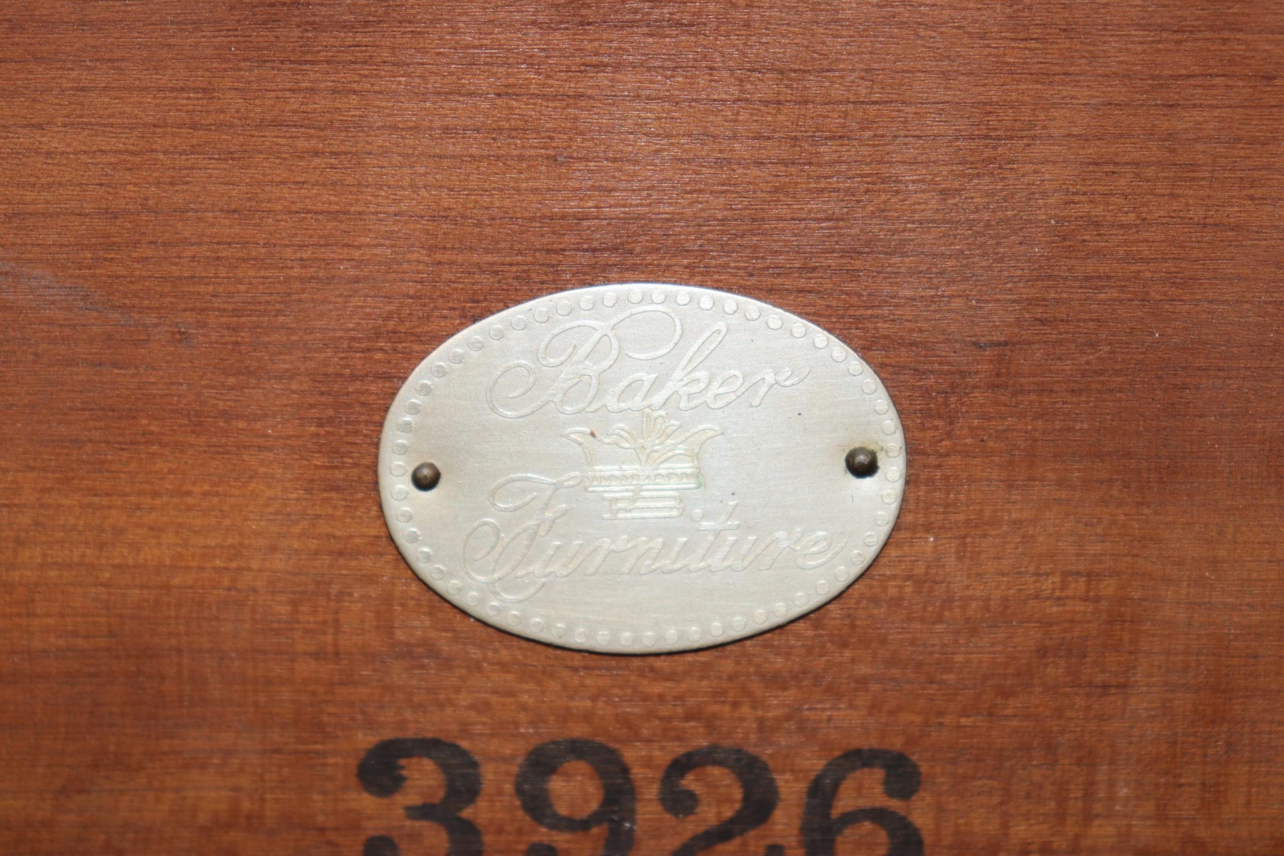 Pair of Directoire Style Brass Mounted End Tables by Baker Furniture circa f1960s, Side Tables - Image 10