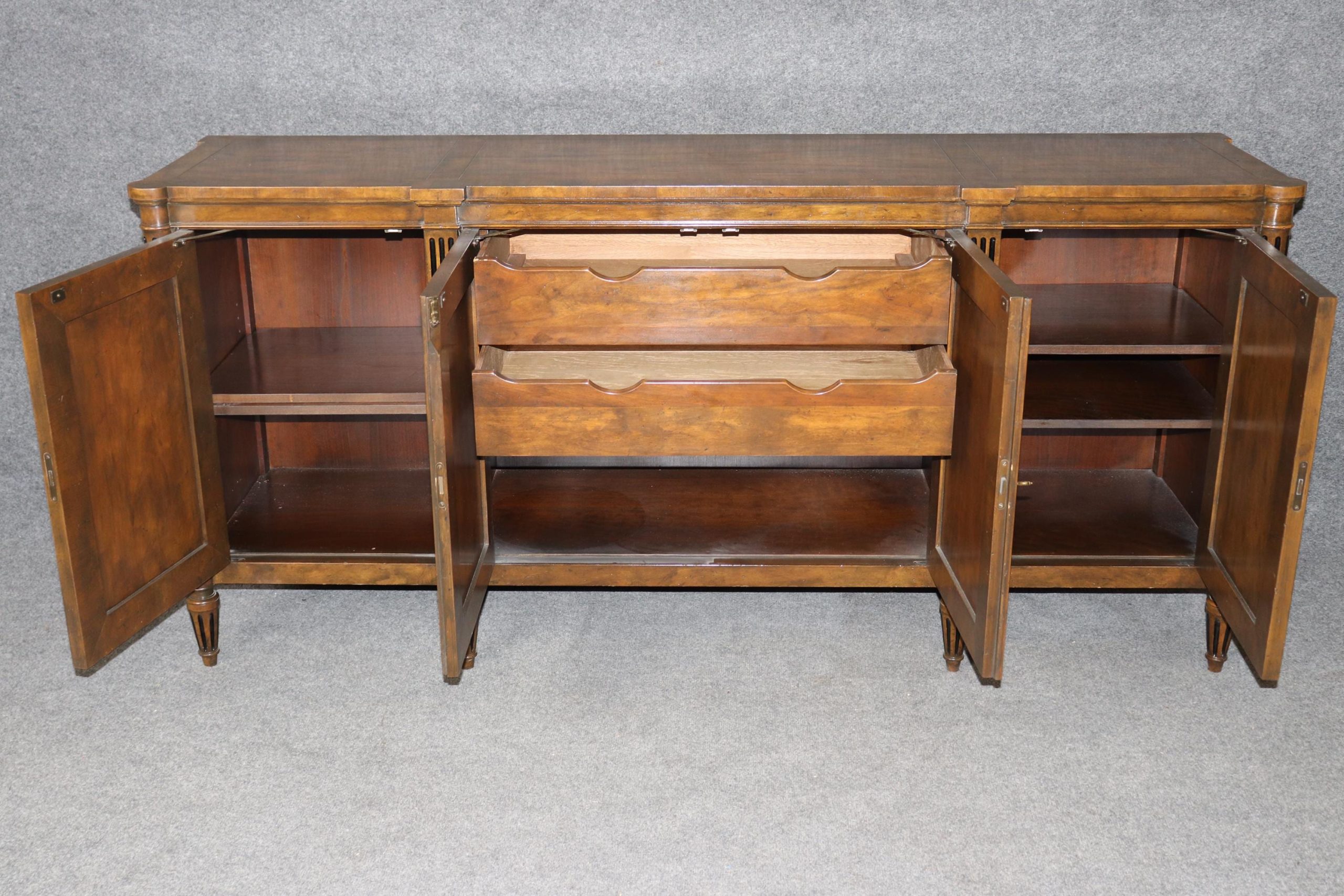 Mid-Century Baker Furniture Walnut Sideboard: Directoire Style Credenza - Image 3