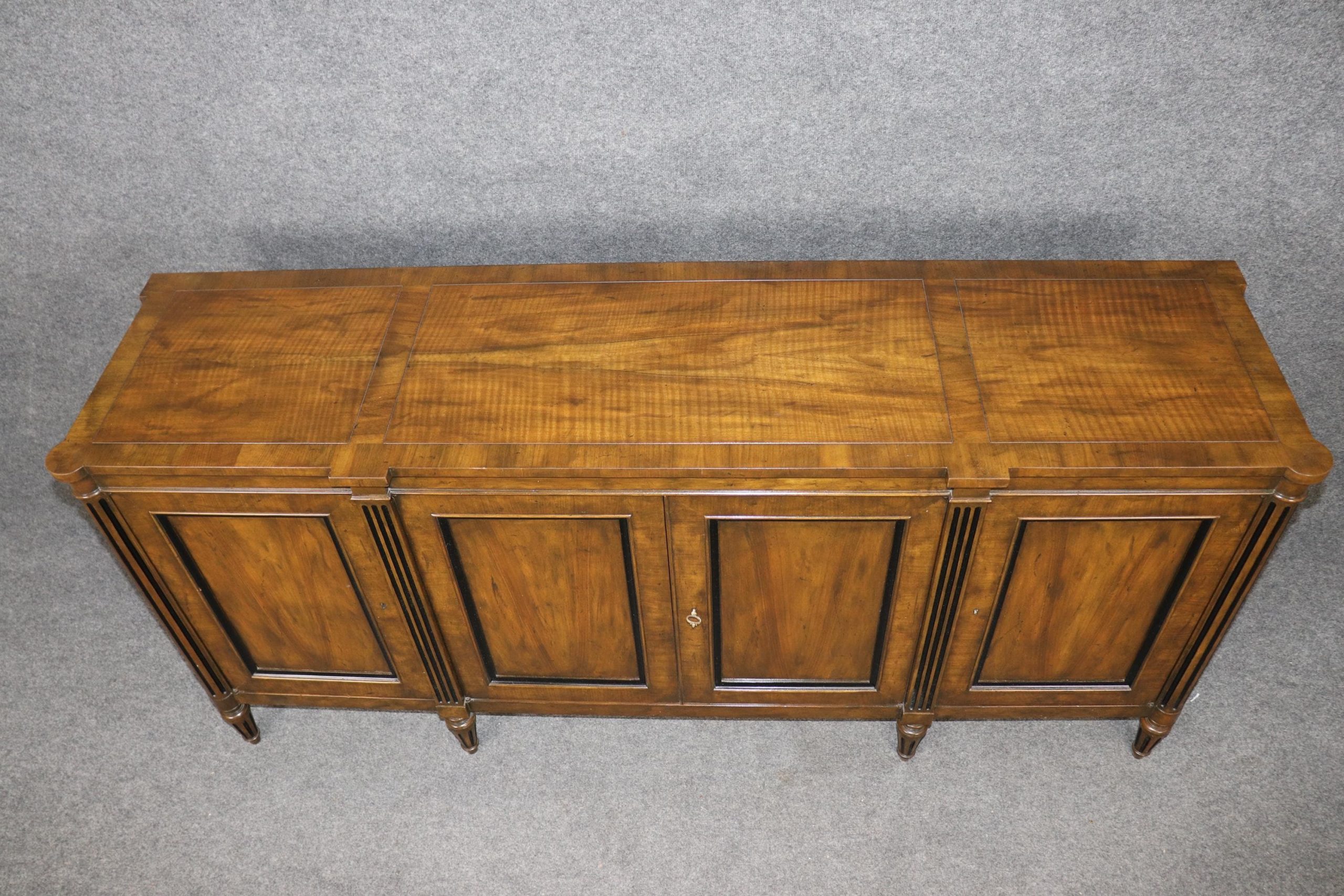 Mid-Century Baker Furniture Walnut Sideboard: Directoire Style Credenza - Image 5