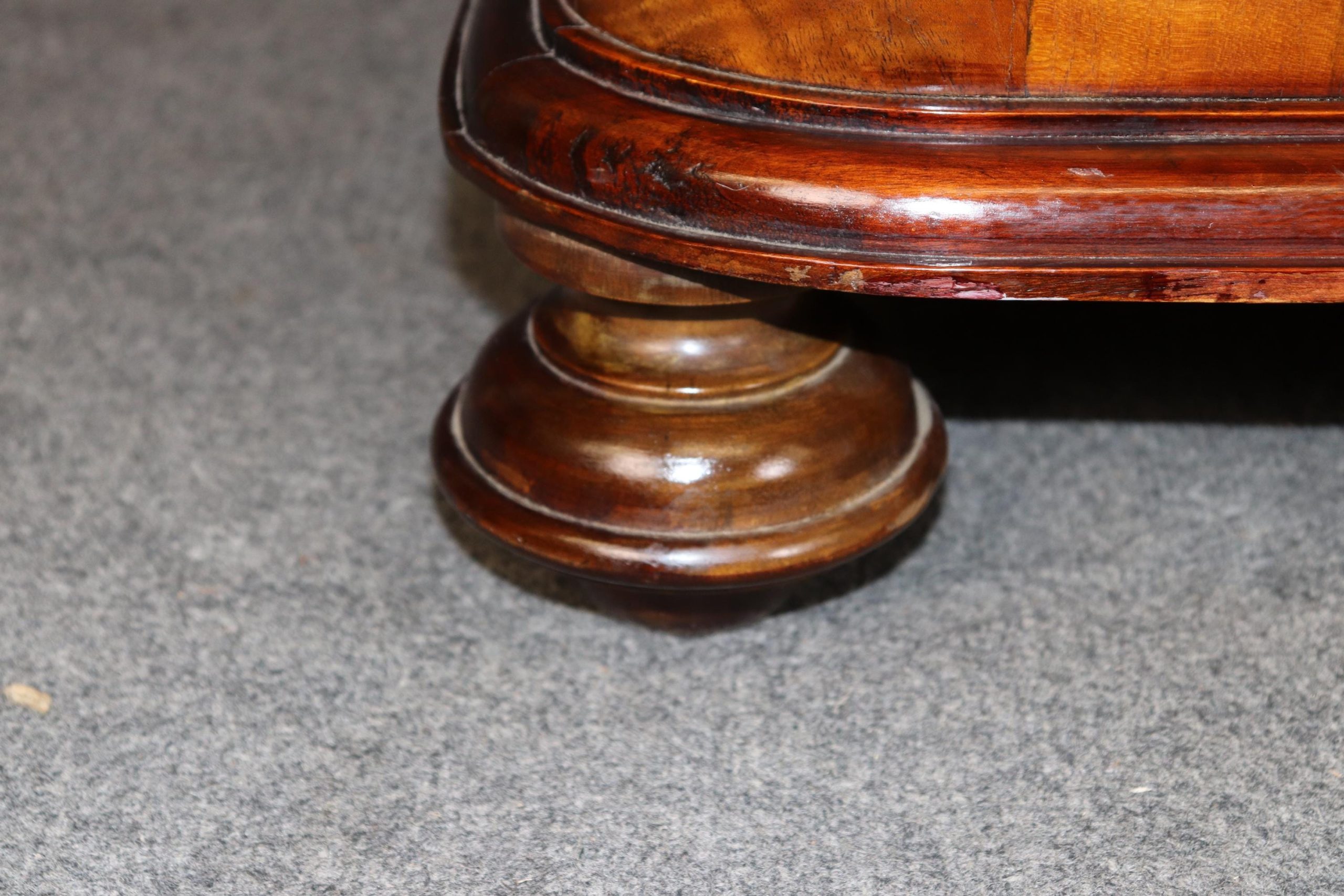 Antique Turn of the Century Italian Marquetry Inlaid 3 Drawer Commode, Chest of Drawers - Image 8
