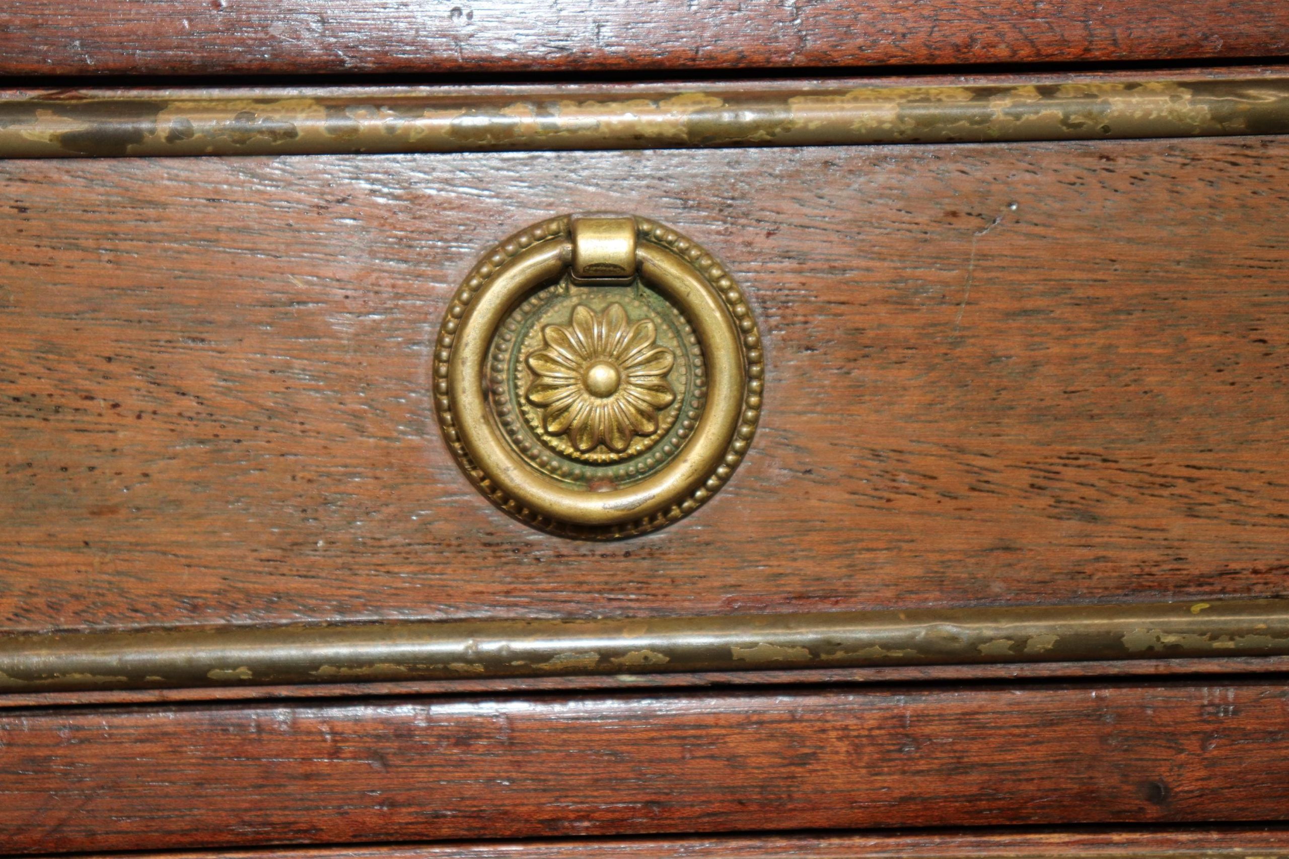 Vintage French Louis XVI Style Marble Top Nightstand, Side Table - Image 8