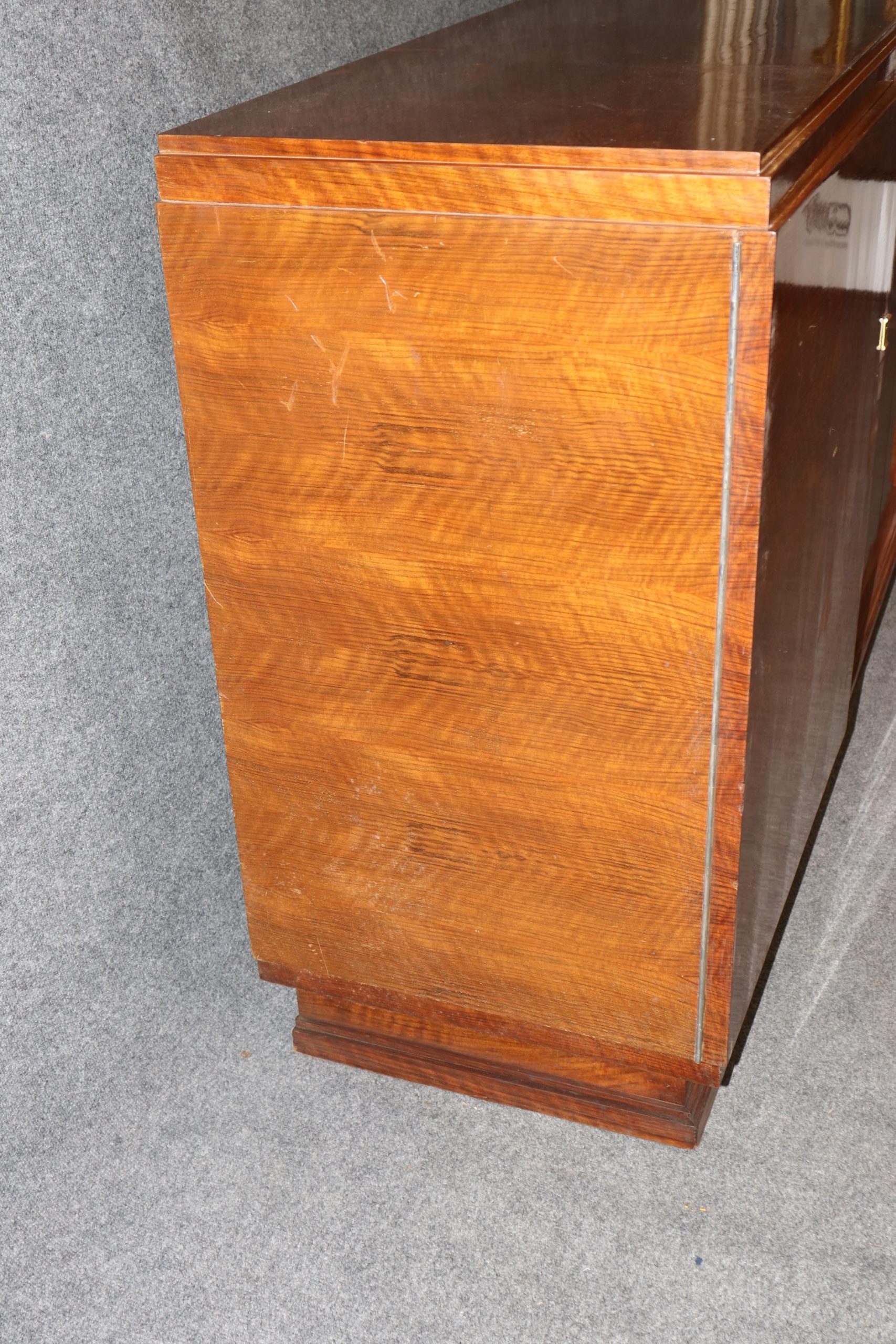 French Art Deco Rosewood Sideboard In the Manner of Ruhlmann, Server - Image 2