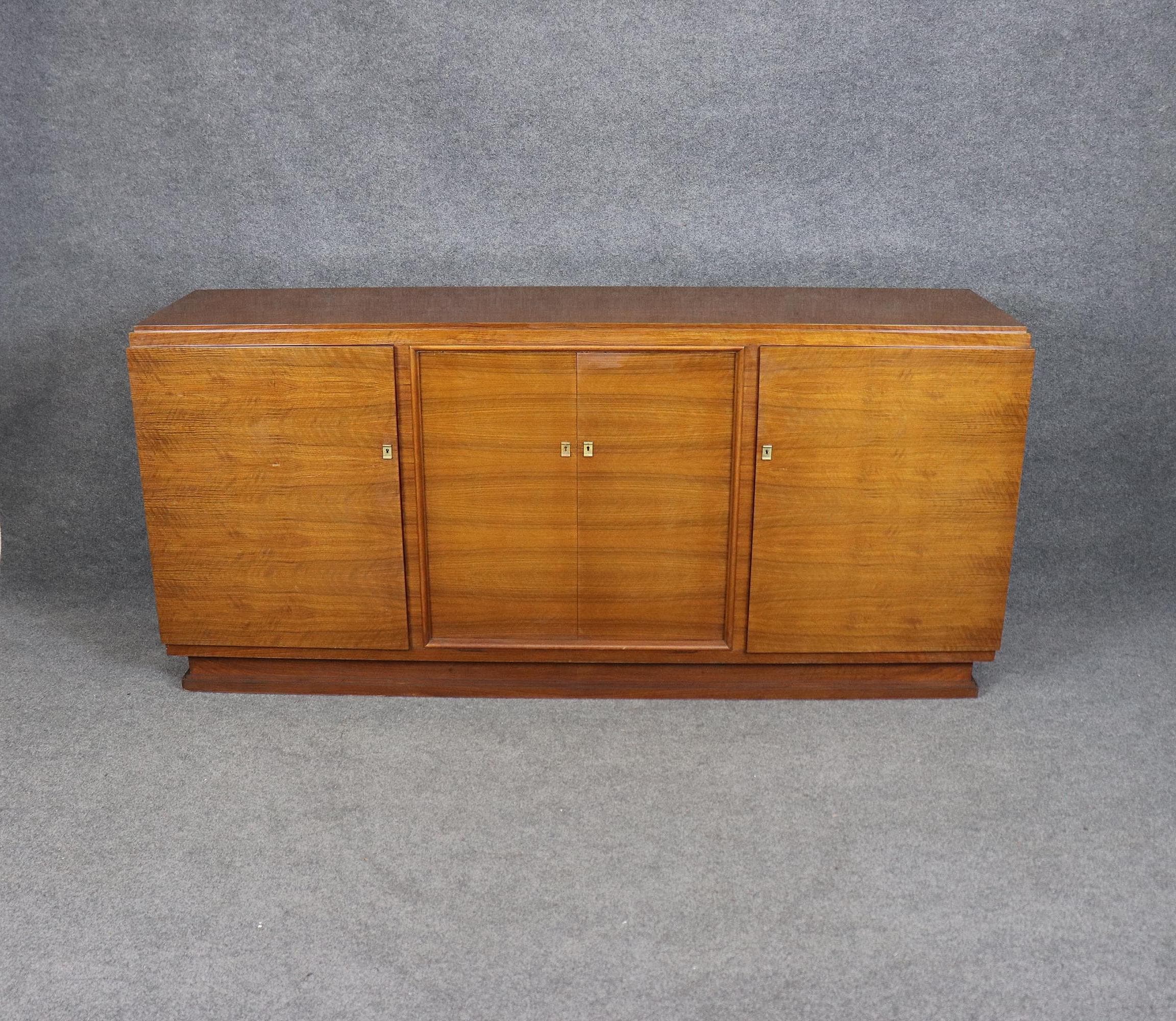 French Art Deco Rosewood Sideboard In the Manner of Ruhlmann, Server