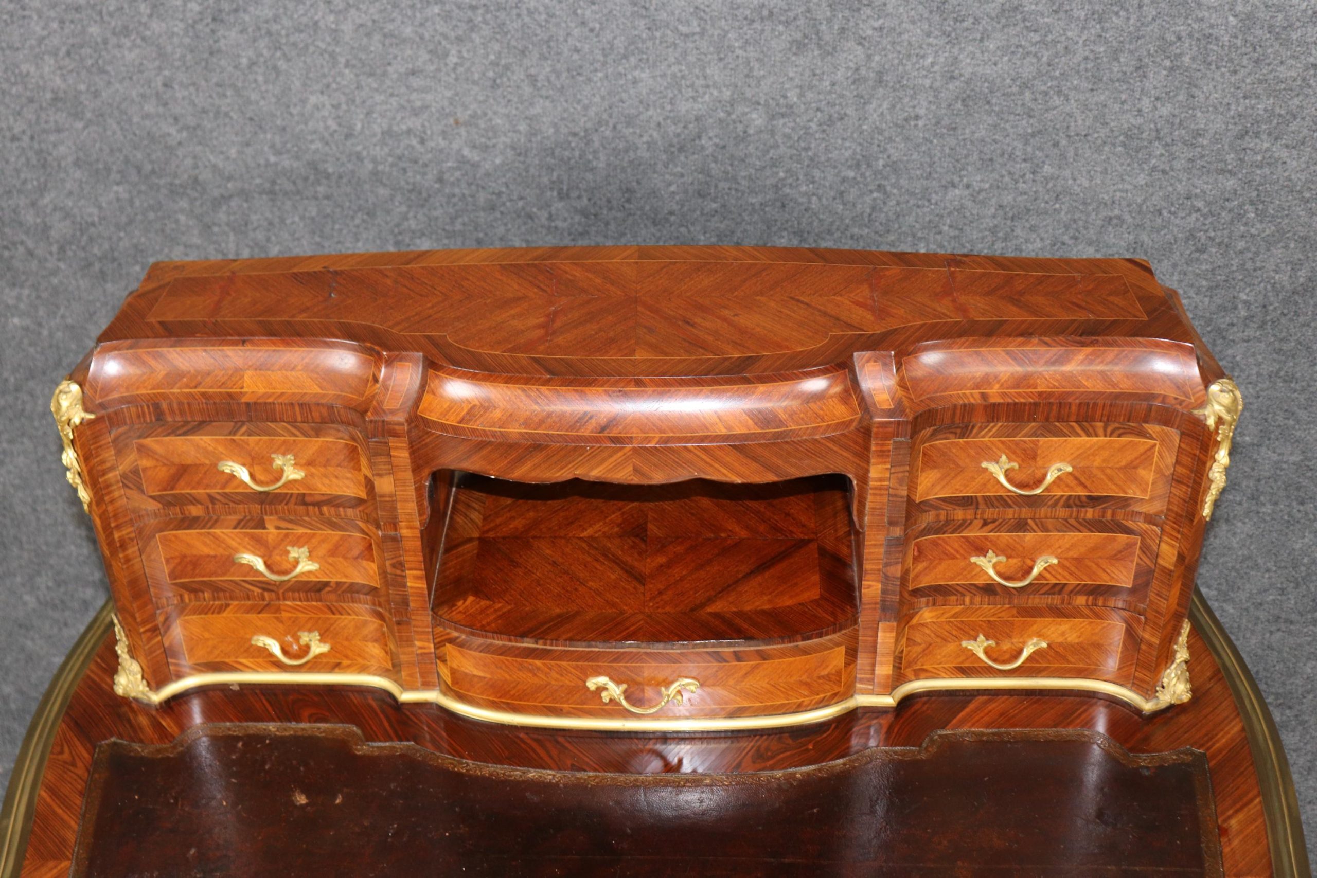 Antique 19th Century French Louis XV Style Ormolu Mounted Ladies Desk by Leon Dromard, Writing Desk - Image 9