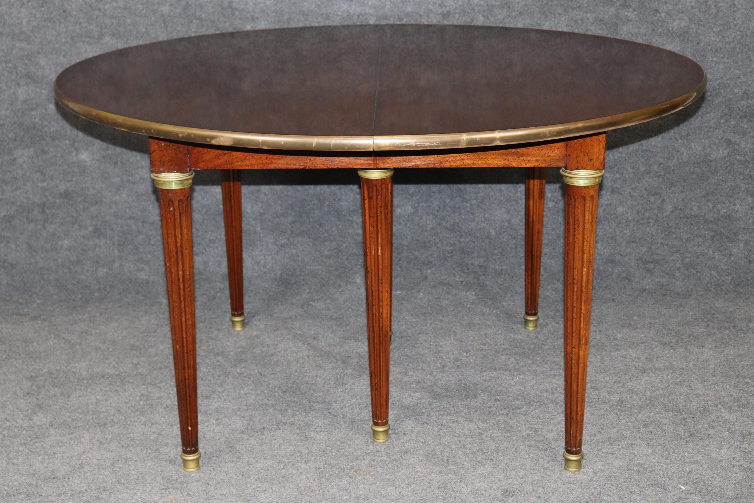 Maison Jansen Louis XVI Directoire Style Dining Room Table with 2 Leaves, Dining Room Furniture - Image 5