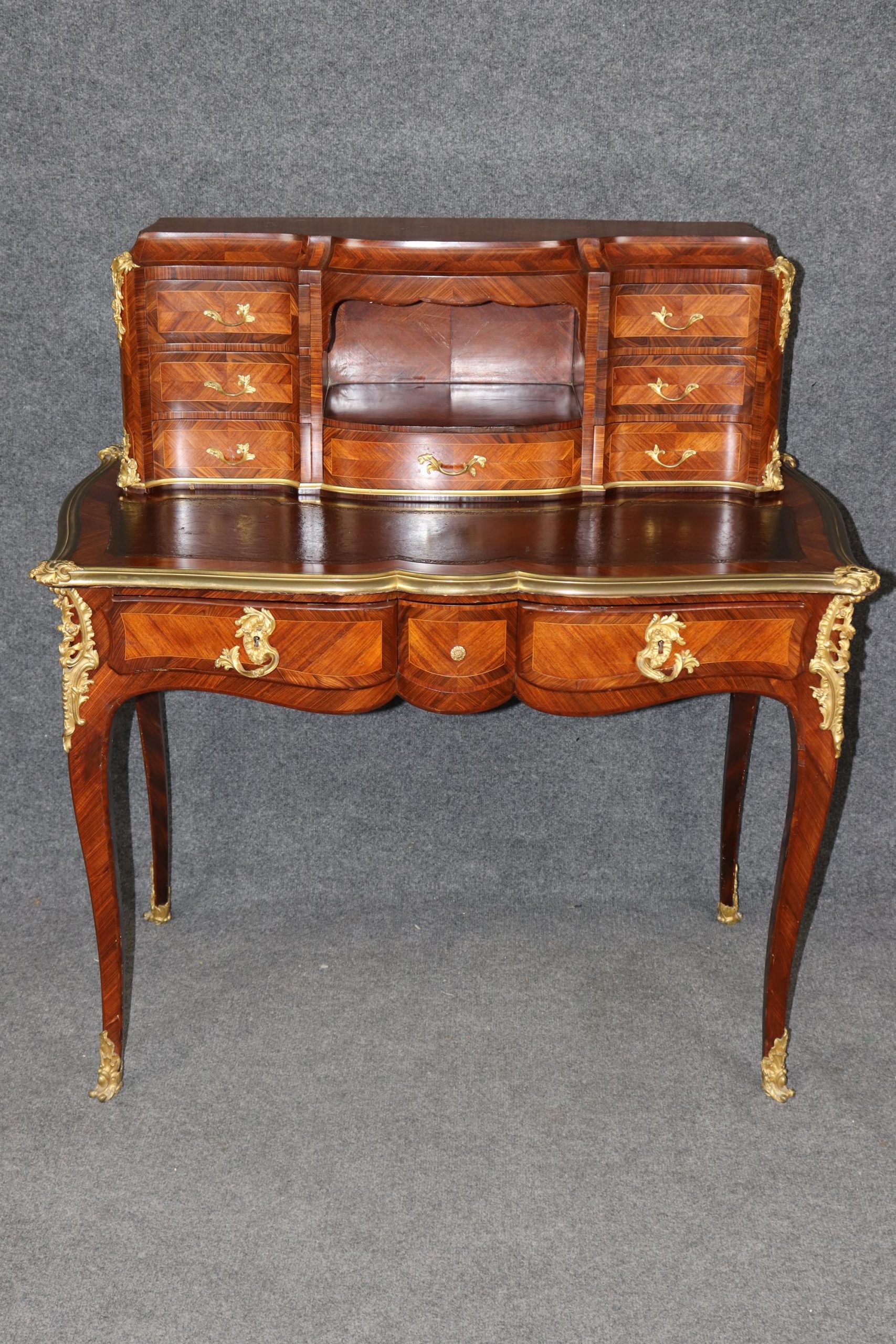 Antique 19th Century French Louis XV Style Ormolu Mounted Ladies Desk by Leon Dromard, Writing Desk - Image 2