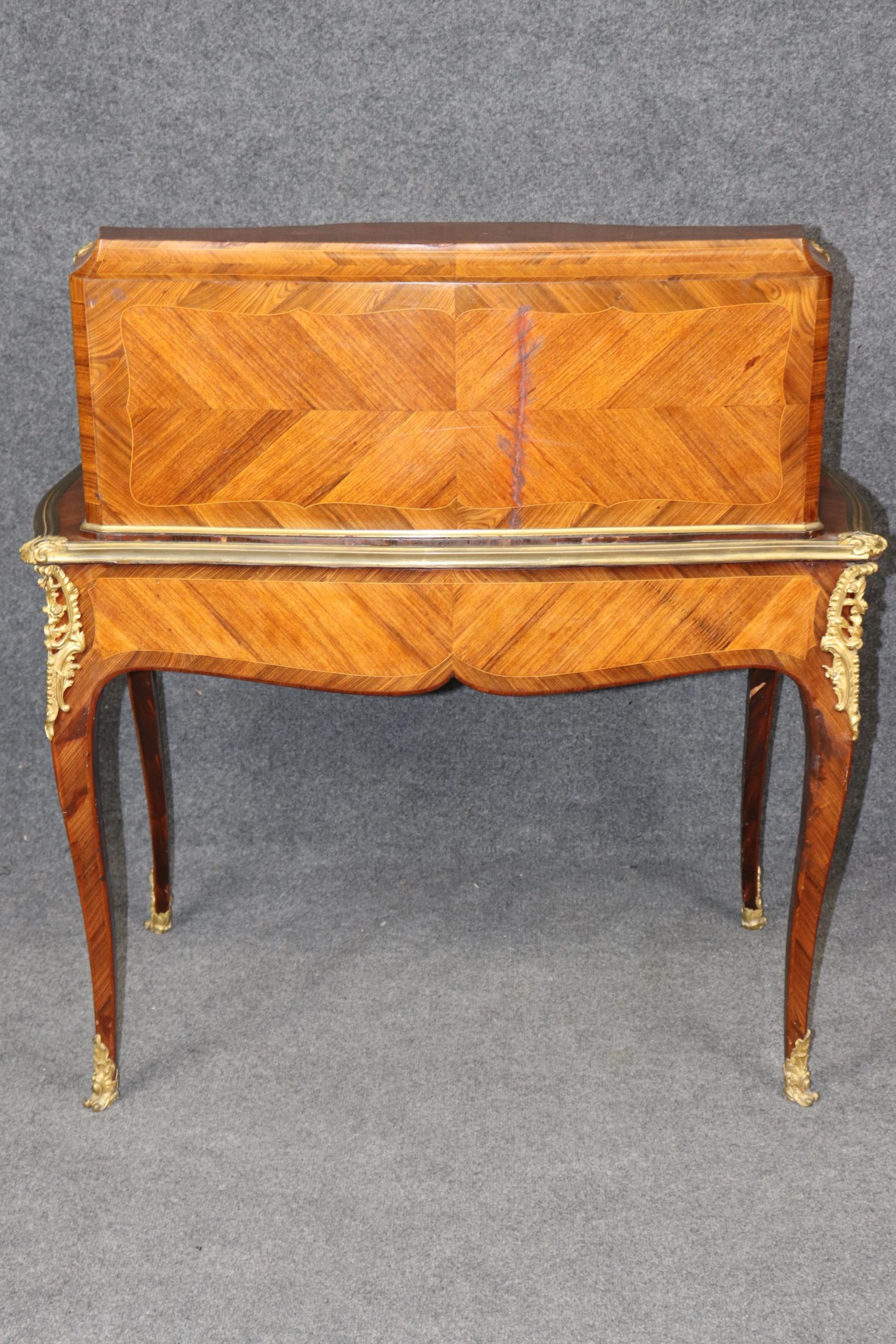 Antique 19th Century French Louis XV Style Ormolu Mounted Ladies Desk by Leon Dromard, Writing Desk - Image 5