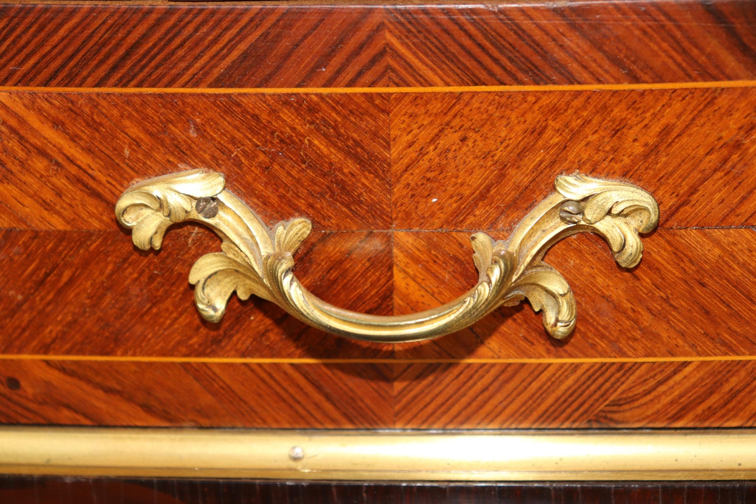 Antique 19th Century French Louis XV Style Ormolu Mounted Ladies Desk by Leon Dromard, Writing Desk - Image 14