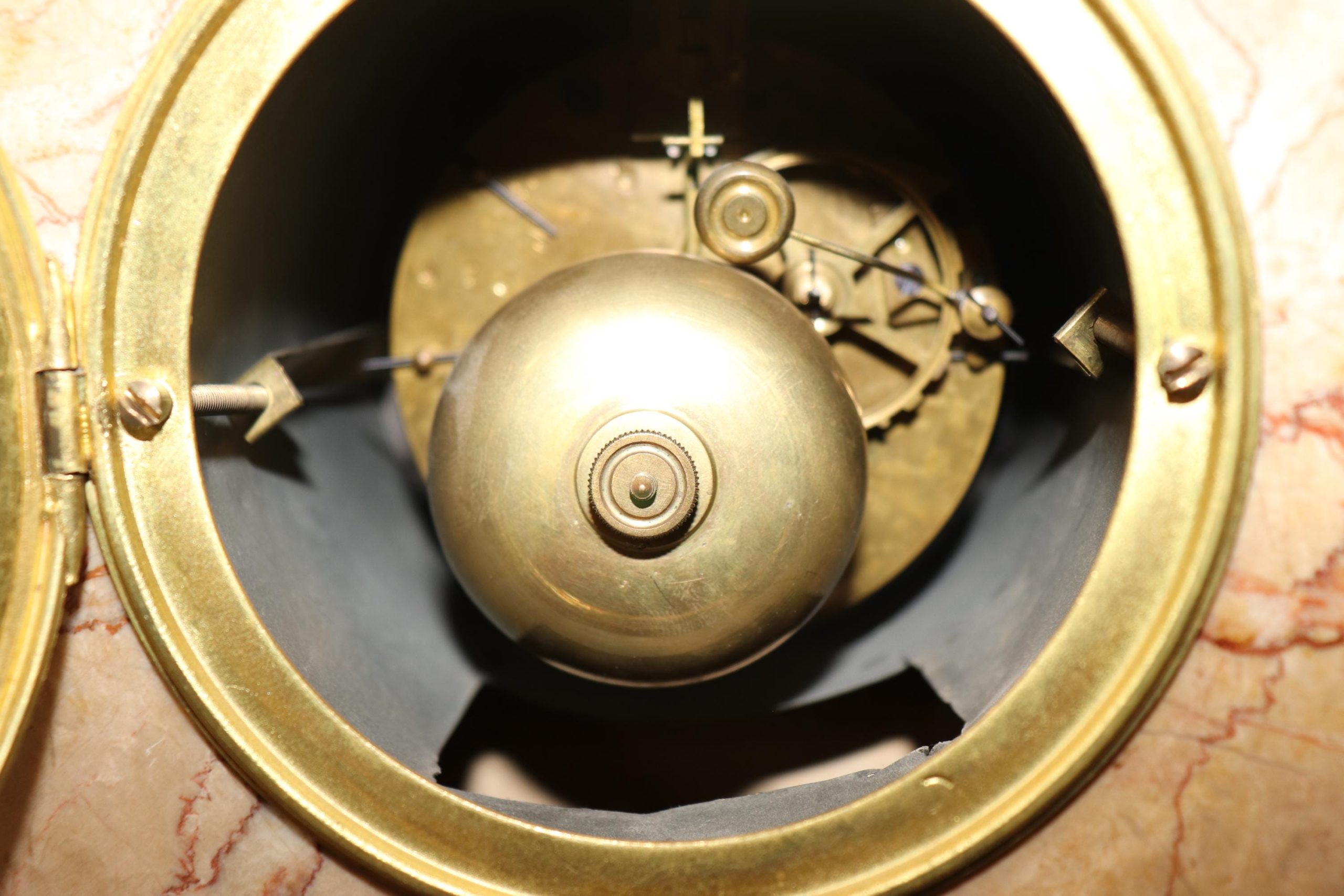 French Art Deco 3 Piece Clock Set, Mantle Clock - Image 7