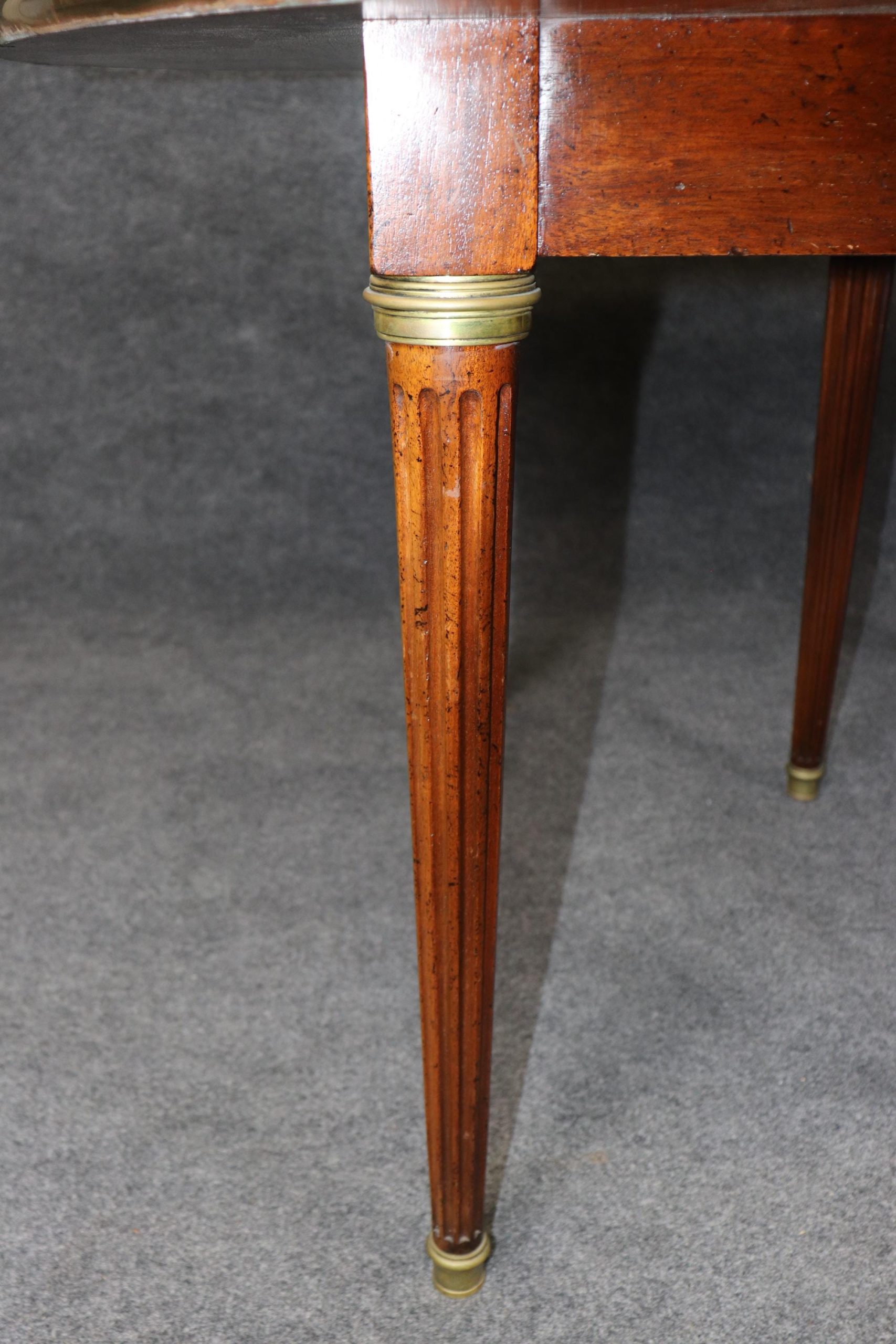 Maison Jansen Louis XVI Directoire Style Dining Room Table with 2 Leaves, Dining Room Furniture - Image 9