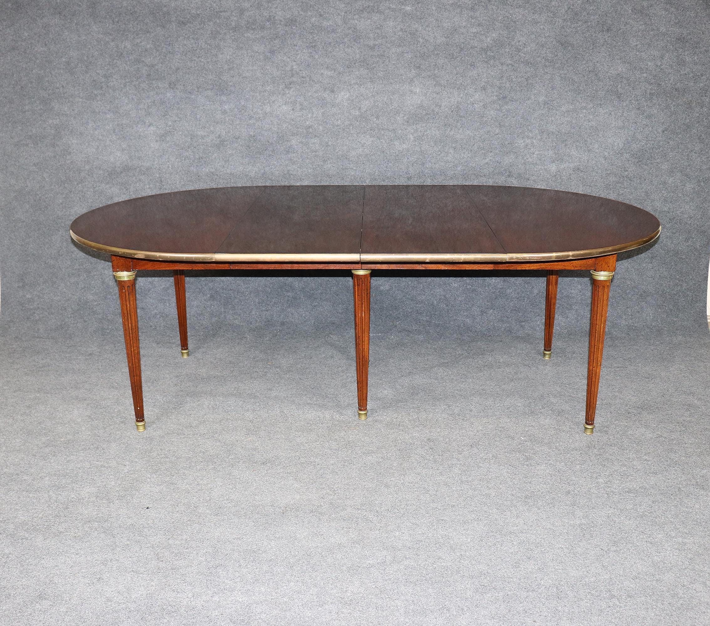 Maison Jansen Louis XVI Directoire Style Dining Room Table with 2 Leaves, Dining Room Furniture